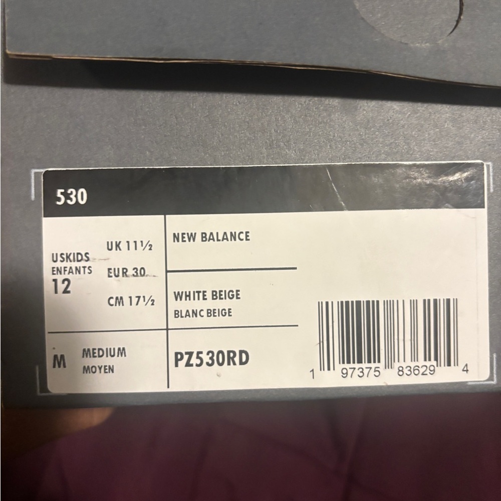 New Balance White Beige Sneakers